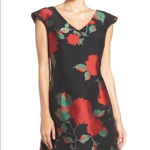 Julia Jordan Floral Jacquard Fit & Flare Dress 10